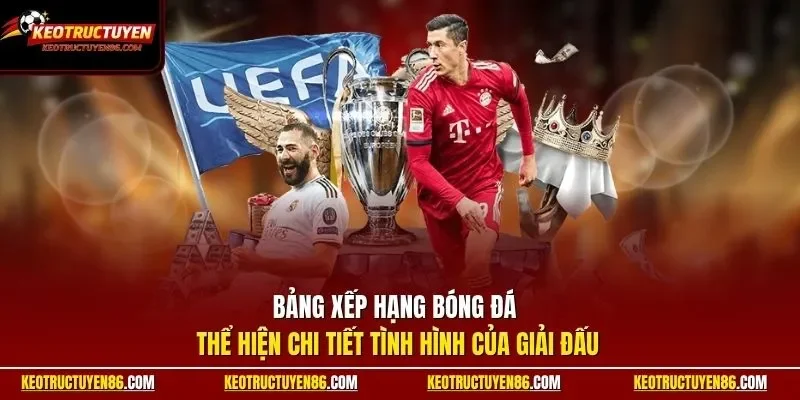 Bảng xếp hạng bóng đá thể hiện chi tiết tình hình của giải đấu